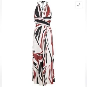 BA&SH 
Joas Abstract-Pattern Maxi Dress - Black